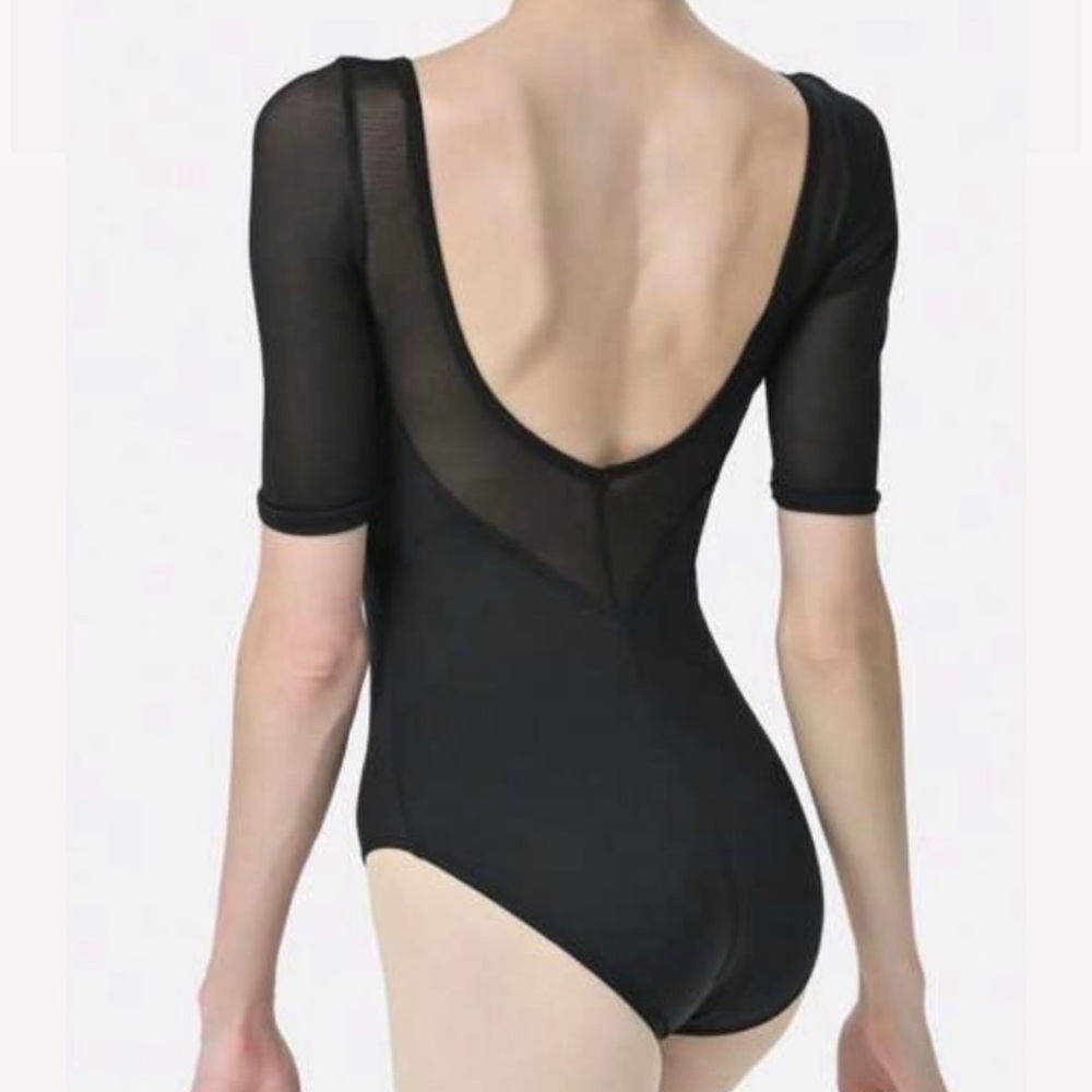 SUPER SALE!! Elegant Black Ballet Leotard Dance Bodysuit